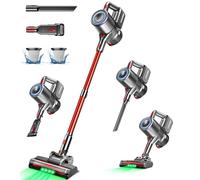Cordless Vacuum Cleaner, 500W/40Kpa Stick Vacuum with 45Mins Runtime, Self-Standing Vacuum Cleaners for Home, Anti-Tangle, 1.5L Dust Cup, Rechargeable Vacuum for Hardwood Floor Carpet Pet Hair