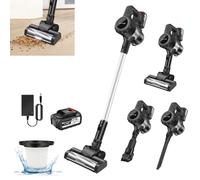 Cordless Vacuum Cleaner 550W/45Kpa Lightweight Stick Vacuum with LED Display, Max 60 Min Runtime Self-Standing Upright Vacuum Lightweight Handheld Vacuum Cleaner for Home Pet Hair Carpet Hard Floor