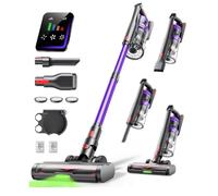 Cordless Vacuum Cleaner 550W 45KPA Powerful Suction 60 Mins Stick Handheld Vacuum Cleaners Green LED Anti-Tangle Brush Aromatherapy 1.8L Dust Cup One-Touch Empty for Carpet/Hardwood/Pet Hair/Car/Stair