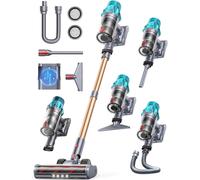 Cordless Vacuum Cleaner 60 Mins/550W/45Kpa, Vacuum Cleaners for Home with Touch Display, Lightweight Stick Vacuum Cleaner; Anti-Hair Wrap Technology, Wall Mount Charging Vacuum for Carpet/Pet Hair
