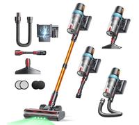 INTETURE Cordless Vacuum Cleaner, 600W 50KPA Stick Vacuum with Touch Screen, Up to 65 Mins Runtime, Self-Standing Vacuum with Auto Mode, Lightweight Vacuums for Hardwood Floor Carpet Car Pet Hair