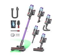 Cordless Vacuum Cleaner 65min/600W/50KPA Upright Vacuum Cleaners for Home with 1M Hose & Auto Mode Touchscreen, Wall Mount Charging Stick Vacuums with Frangrance for Hardwood Floor/Car/Stair/Pet