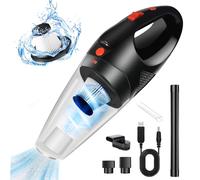 Cordless Vacuum Cleaner, Hand Held Vacuum Cordless With Led Light, 120W 9000Pa Suction Window Vacuum Waterproof Hepa Filter, 30Mins Long Runtime Pet Vacuum Cleaner