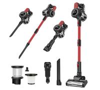 Cordless Vacuum Cleaner Self-Standing, 15000Pa Powerful Deep Cleaning, Tangle-Free Brush, Rechargeable Battery, Lightweight Stick Hoover for All hardwood Floors Tiles Pet Hair