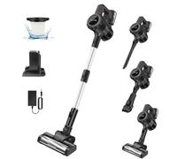 Cordless Vacuum Cleaner, Wall Hanging Stick Vacuum Cleaner 15KPA Pet Vacuum Cleaner with Tangle-Free Brush, 3000mAh Battery， Lightweight and Versatile, Deep Cleans, Self-Standing, LED
