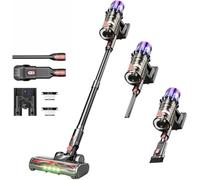 Cordless Vacuum Cleaner with 40 kPa Suction Power, 40 Minute Runtime, Touchscreen Operation, Wall Mounted Charging, Freestanding Design for Home Use