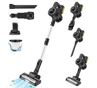 Cordless Vacuum Cleaner with LED Display, 3000mAh Rechargeable Battery, Headlight, 15000PA Powerful Stick Vacuums & Electric Brooms, Lightweight Handheld Upright Vacuum Cleaners for Pet Hair/Floors