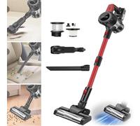 Cordless Vacuum with 3000mAh Battery, 130000RPM Deep Cleaning Stick Cleaner, 3 in 1 Hand Held Hoovers for Pet Carpet, LED Light