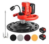 Cordless Wall Sander, Brushless Electric Drywall Polisher, 360° Led Light, for Putty, Plaster, Cement ,Set2