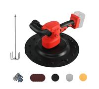 Cordless Wall Smoothing Machine, 2 in 1 Trowel and Concrete Mixer for Makita 18V Battery, 6 Variable Speeds, Brushless Electric Plaster Mortar Cement Putty Trowel for Polishing(NO Battery)