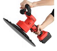 Cordless Wall Smoothing Machine and Concrete Mixer, 120° Adjustable Front Handle, Telescopic Rod, 40-300rpm, Trowel Diameter 380mm, Wall Polishing Tool