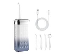 Cordless Water Flosser for Adults - Portable Oral Irrigator with 3 Modes, 4 Jet Tips & IPX7 Waterproof, Travel Teeth Cleaner for Braces, Implants, and Daily Dental Care