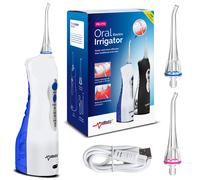 Promedix PR-770 Wireless Professional Teeth Cleaning Dental Irrigator 8.5 Bar Oral Hygiene Irrigator Travel Home Use Rechargable Water Flosser