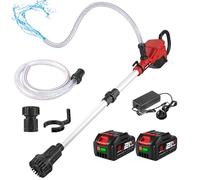 Cordless Water Pump - 2.95ft Brushless Battery Water Pumps, 723 GPH Stick Water Pump, 32ft Head, with 2m Water Pipe, 2 * 3.0Ah Battery, Water Transfer Pump for Garden Pool/RV/Boat/Well Draining