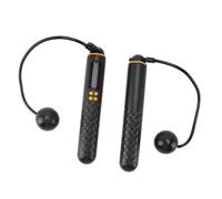 Cordless Weighted Jump Rope with Counter for Fitness Exercise, Weighted Skipping Rope for Men Women, Ropeless Cordless Jump (Black)