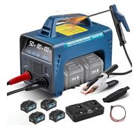 Cordless Welder, Battery-Powered 160A Portable Welder, Stick Welder, with 4 6.0Ah Batteries, LED Display, Hot Start, Digital Inverter