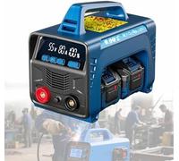 Cordless Welding Machine with LED Display and Hot-Start Function, Includes 2 Batteries for Portable ARC Welding
