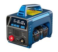 Cordless Welding Machine with LED Display, Portable IGBT Inverter for Stick and Flux Core Welding, Includes Battery for On-the-Go Use