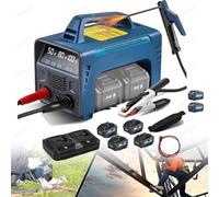 Cordless Welding Machine with LED Display, Portable IGBT Inverter for Stick and Flux Core Welding, Includes Battery for On-the-Go Use