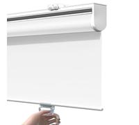 Cordless White Roller Interior Window Shades Heat & Privacy Protection Adjustable Curtains with Accessories Size: 80cm x 210cm Ideal for Home & Office Spaces
