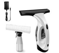 Cordless Window Vac, Handheld Vacuum Cleaner Cordless Rechargeable Power Kit, Electric Squeegee Window Streak-Free Cleaning, Drip & Streak Free Glass Cleaning, 30 Minute Runtime, 150 ml Water Tank