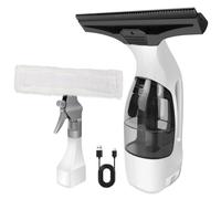 Cordless Window Vac Kit with Rechargeable Battery, 150ml Water Tank, 50min Electric Window Cleaner, Handheld Vacuum Cleaner for Condensation, Streak-Free Cleaning with Detachable Microfibre Cloths