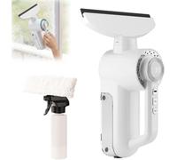 Cordless Window Vacuum, 1500Pa Electric Squeegee, 150ml | 3000mAh battery with 30-min runtime, 1500Pa suction for streak-free glass.