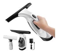 Cordless Window Vacuum Cleaner Set with Spray Bottle and 280mm Blade and Microfibre Cloth for Windows, Tiles, Mirrors and Glass, Electric Window Cleaning Helper Condensation Vacuum