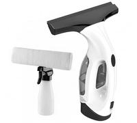 Cordless Window Vacuum Squeegee with Detachable Water Tank, 2000Pa Strong Suction, Rechargeable Glass Cleaner for Windows, Shower, Mirror & Tiles, Lightweight 2-in-1 Wiper with Microfiber Pad