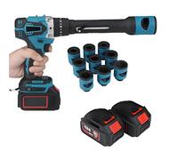 Cordless Wire Stripper, 2-Speed Electric Cable Stripper for Low/High Voltage Wires, Rechargeable 2x18V Stripping Machine, 300mm2 Wire Cutters (400mm2)