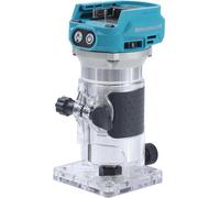 KATSU FIT-BAT 18V Brushless Cordless Wood Trimmer Laminator Router Joiners Tool with Trimmer Base, 3 Chucks Collets 1/4", 6mm and 8mm, No Battery and Charger 102770