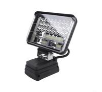 Cordless Work Light Compatible With 18v For Battery, High Lumen Led Floodlight With Heat Dissipation, Rotatable Head For Vehicle Maintenance, Black, 6 Inch(6inch)
