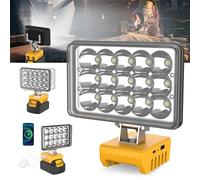 Cordless Work Light for Dewalt Battery 18V 20V 7000LM 360° Rotatable Work Light Portable Work Light with USB & Type-C Charging for Jobsite Repair