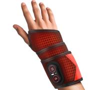 Cordless Wrist Heating Pad Wrap, Heated Wrist Brace with Vibration, 3 Heats and Vibrations Modes, Heated Wrist and Hand Massager, Versatile Heating Pad for Wrist, Hand, Knee, Elbow, Ankle