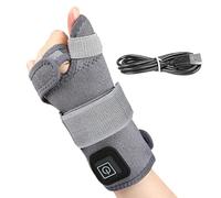 Cordless Wrist Heating Pad, USB Rechargeable Wrist Massager with 3 Temperature Settings for Heated Wrists Brace Wrap Heating Pad for