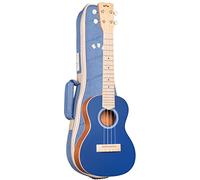 Cordoba 15CM Matiz Classic Blue Concert Ukulele w/Color-Matching Nylon Gig Bag - Small Body Uke for Easy Playing, Mahogany Top/Back/Sides & Premium Aquila Strings Rich, Clear, Full Sound (02523 -)