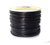 Cords Craft Genuine Leather Cord, 1mm, Round, Black, Jewelry DIY Crafts, Handmade, Leather Cord String for Beading