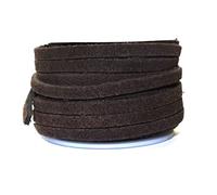 Cords Craft, Genuine Suede Leather Cords, Leather Lace, String Cord Thread, Velvet Cord for Necklace, Bracelet, Choker and DIY Crafts, 4mm Dark Brown 10 Meters (10.93 Yards)