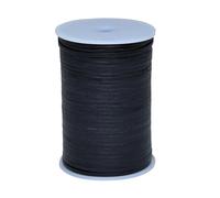 Cords Essentials 3 mm Flat Genuine Leather String Cord, Rope for Jewelry Making, Necklaces, Bracelets, Wraps, Whips, Crafts and Hobby Projects (Matte Black)