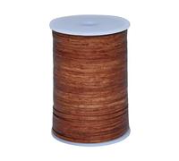 Cords Essentials 3 mm Flat Genuine Leather String Cord, Rope for Jewelry Making, Necklaces, Bracelets, Wraps, Whips, Crafts and Hobby Projects (Distress Saddle)