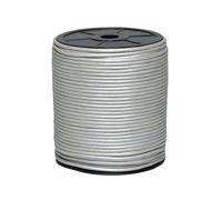 Cords Essentials Round Genuine Leather String Cord, Rope for Jewelry Making, Necklaces, Bracelets, Kumihimo Braiding, Wraps, Crafts and Hobby Projects (Metallic Pearl, 3.0 MM)