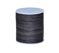 Cords Essentials Round Genuine Leather String Cord, Rope for Jewelry Making, Necklaces, Bracelets, Kumihimo Braiding, Wraps, Crafts and Hobby Projects (Distressed Gray, 1.5 MM)