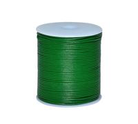 Cords Essentials Round Genuine Leather String Cord, Rope for Jewelry Making, Necklaces, Bracelets, Kumihimo Braiding, Wraps, Crafts and Hobby Projects (Light Green, 1.5 MM)