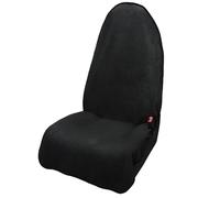 Corduroy Car Seat Cover waterproof sweat Non-Slip Front Seat Single Black
