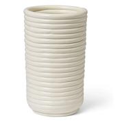 Corduroy ceramic vase Off-White one size