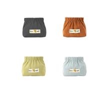 Corduroy Elastic Hair Tie Organizer, Portable Travel Corduroy Elastic Storage Bag, Light and Easy to Carry When Traveling, Portable Large Capacity Snap Closure Pouch (4A)