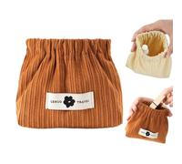 Corduroy Elastic Hair Tie Organizer Self-Closing Pouches Waterproof Coin Purse Lipstick Jewelry Organi Earphones for Makeup T0t2