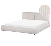 Waterbed Corduroy VINAY 180 x 200 cm (EU Super King) Light Beige