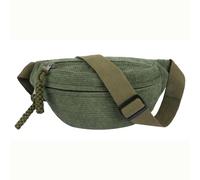 Corduroy Fanny Pack for Women,Green Waist Bag with Adjustable Strap, Fashion Crossbody Bum Bag for Daily Use, Sports, Travel,and Outdoor Activities