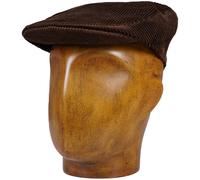Corduroy Flat Cap - Brown L